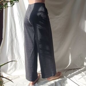 Max Studio Dark Gray Tattersall Pattern Trousers Size Medium